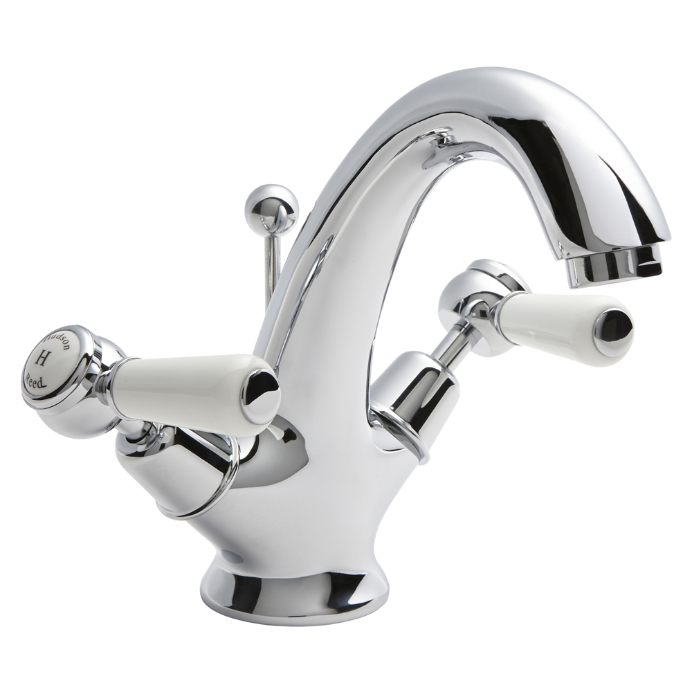 Hudson Reed Topaz Lever Mono Basin Mixer Tap Dome Collar