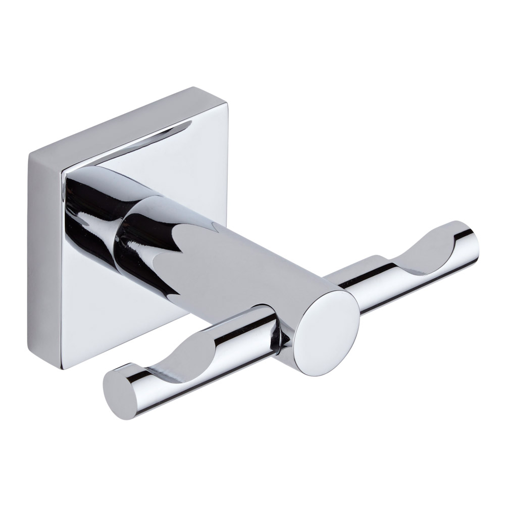 Milano Liso Chrome Double Hook