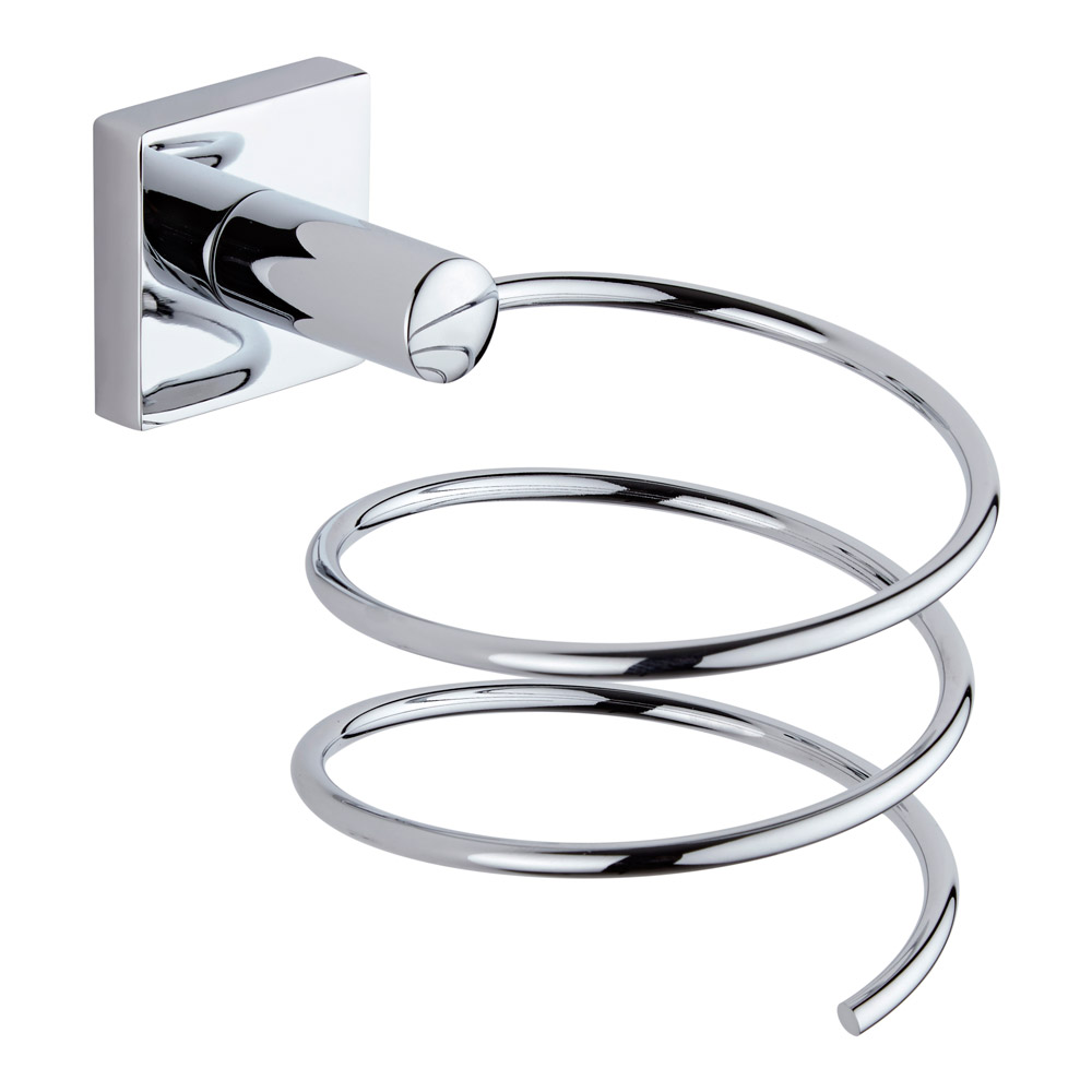 Milano Liso Chrome Hair Dryer Blower Holder