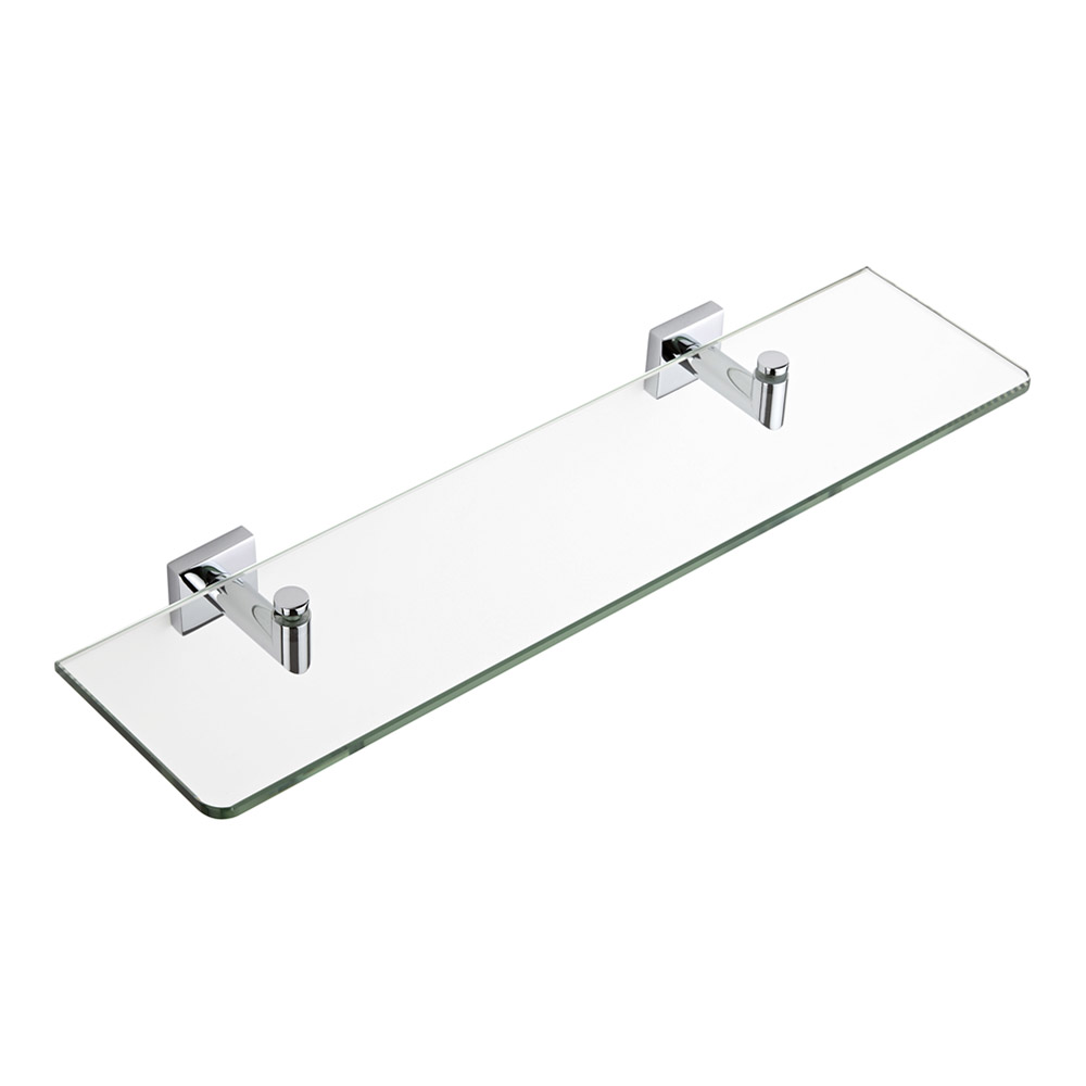 Milano Liso Chrome Glass Shelf