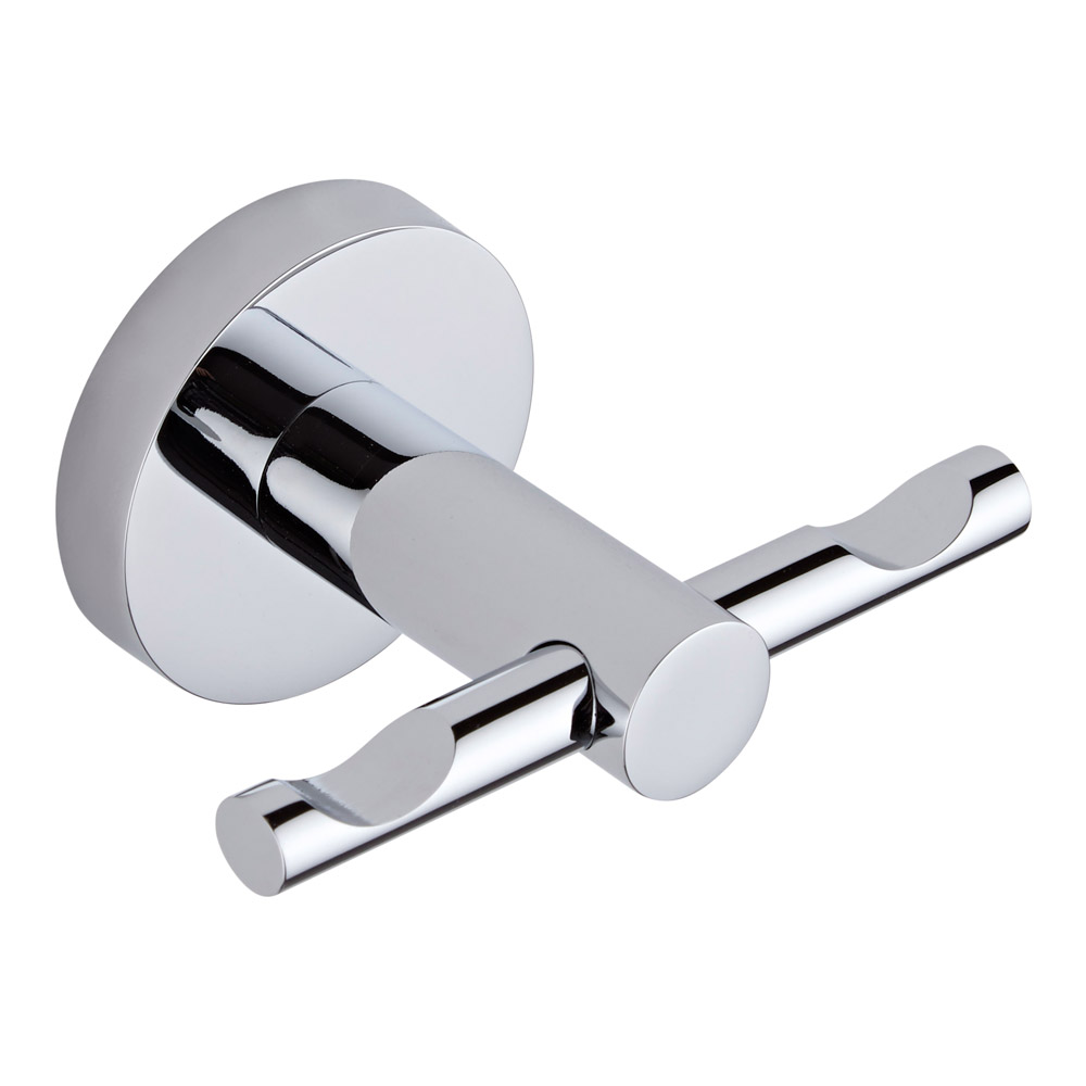 Milano Prise Chrome Double Robe Hook