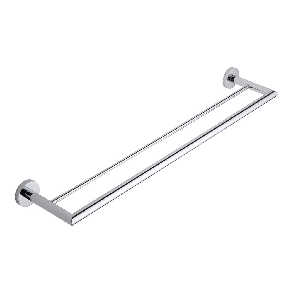 Milano Prise Chrome Double Towel Bar Rail