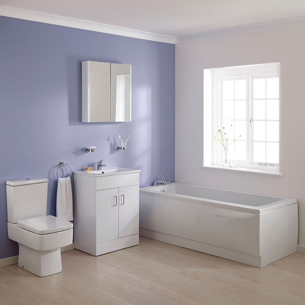 Premier Bliss 1700mm Square Vanity Bathroom Suite