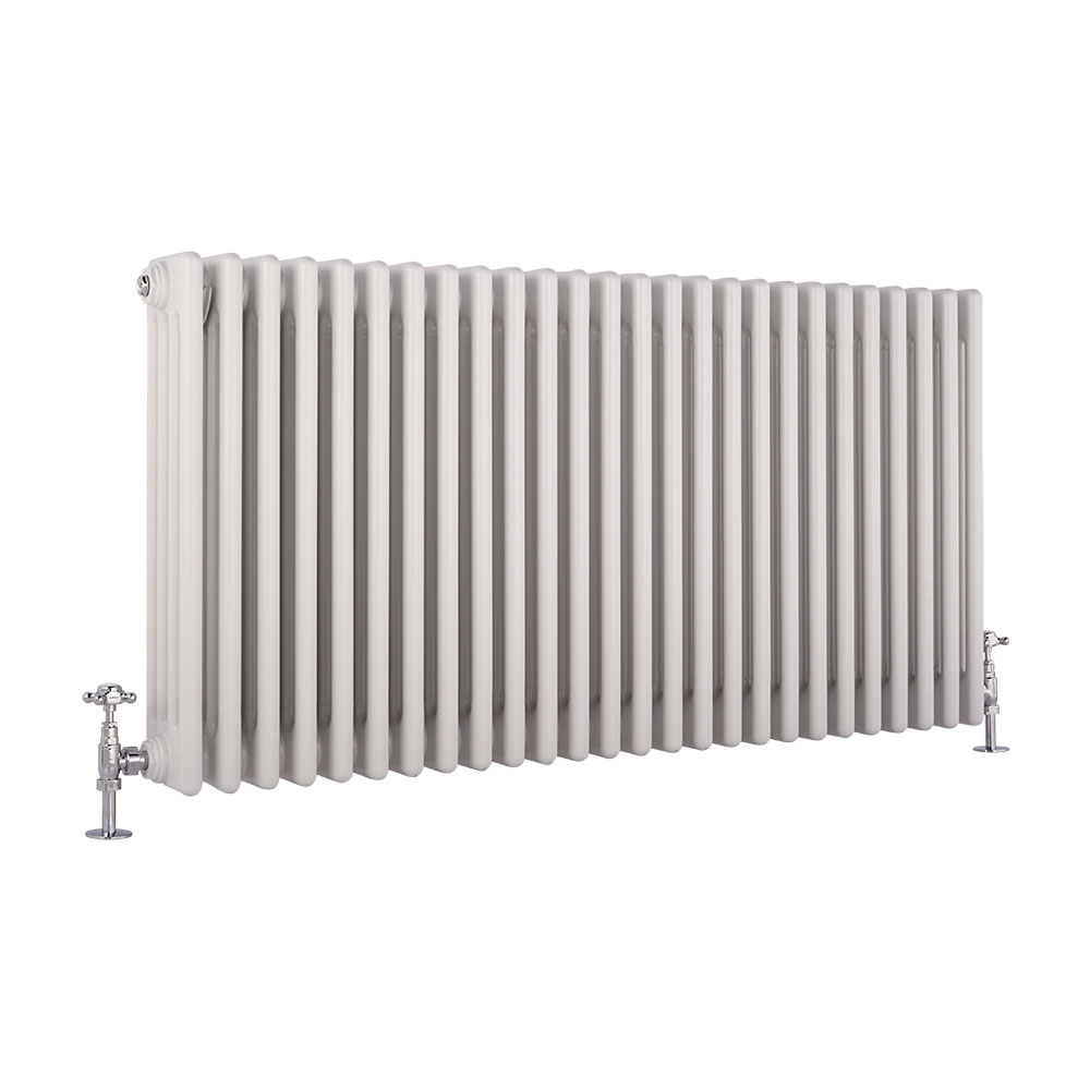 Milano Windsor - Traditional White 4 Column Radiator 600mm x 1170mm (Horizontal)
