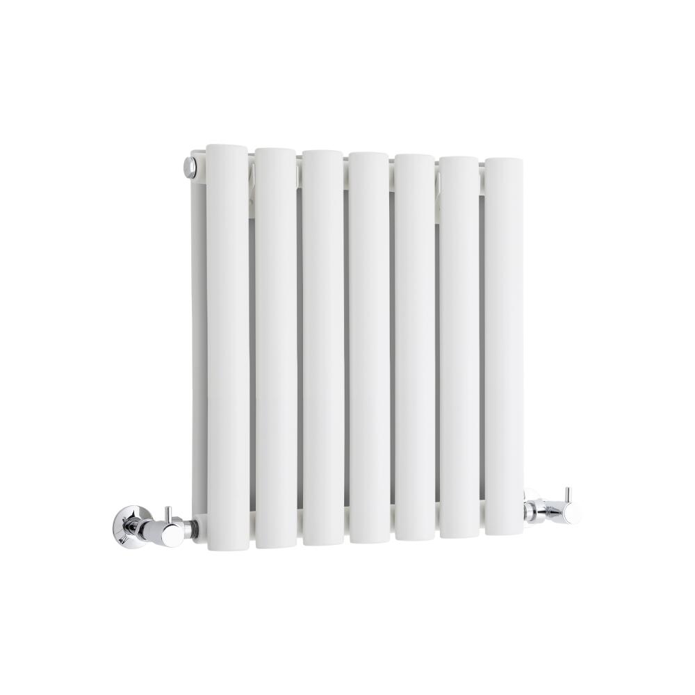 Milano Aruba - White Horizontal Designer Radiator 400mm x 415mm (Double Panel)