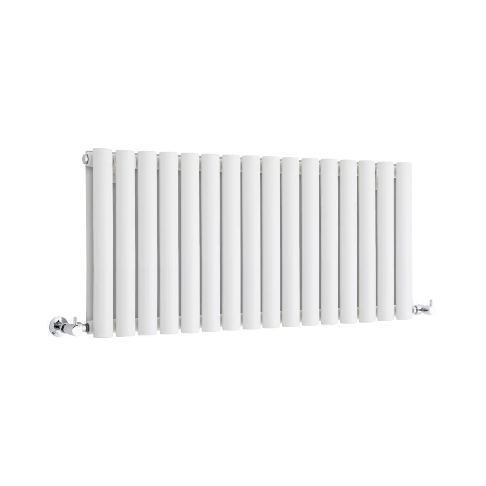 Milano Aruba - White Horizontal Designer Radiator 400mm x 1000mm (Double Panel)