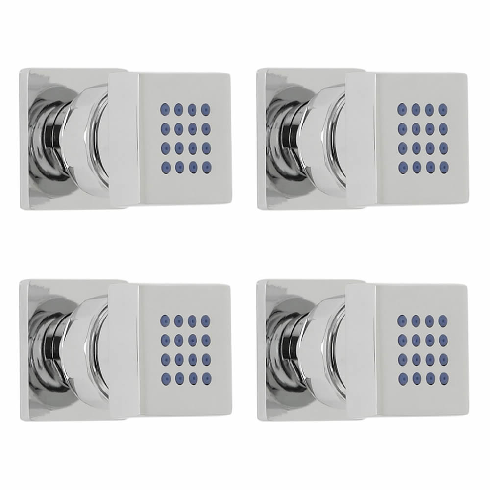 Milano Chrome Front Fix Square Body Jets X4