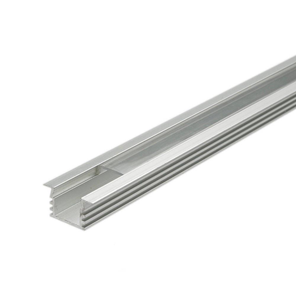 Biard Recessed Finned Aluminium Profile Cover and End Cap Set - 5 Pack