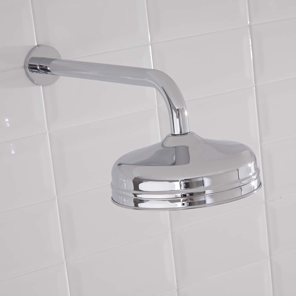 Milano Chrome Wall Mounted Shower Arm - 320mm