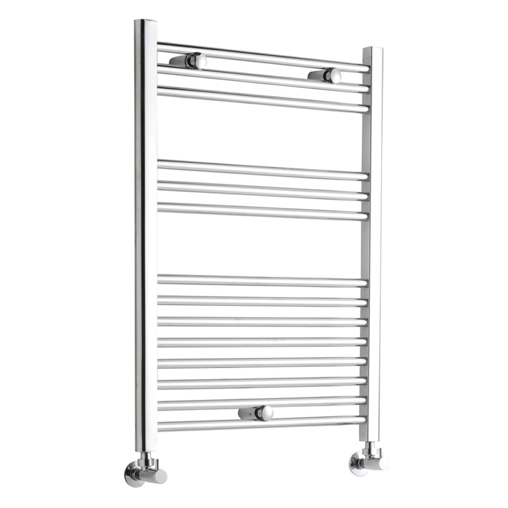Kudox - Premium Chrome Flat Heated Towel Rail - 800mm x 500mm