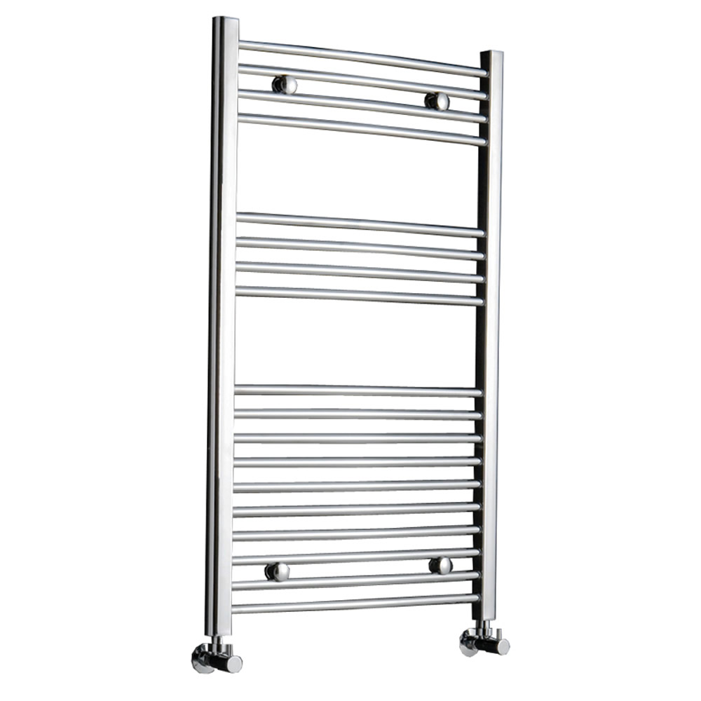 Kudox Ladder - Premium Chrome Curved Heated Towel Rail - 1000mm x 600mm