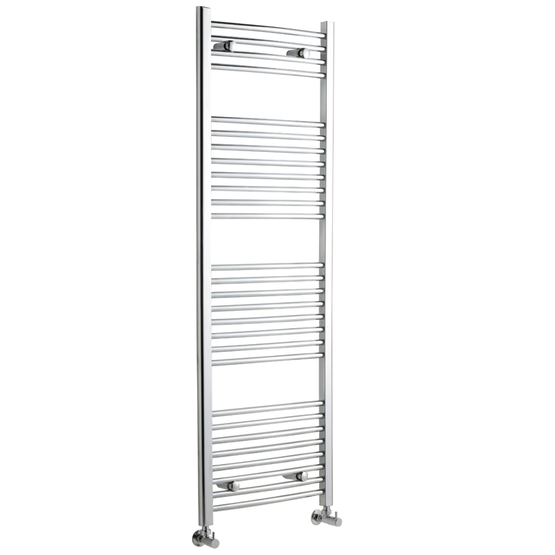 Kudox - Premium Chrome Curved Heated Towel Rail - 1500mm x 500mm