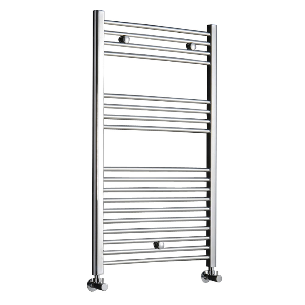 Kudox - Premium Chrome Flat Heated Towel Rail - 1000mm x 600mm