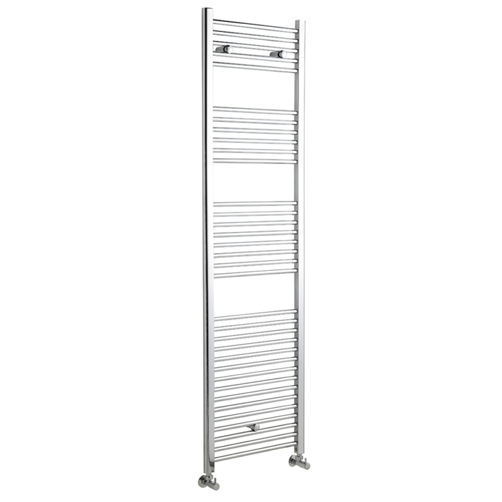 Kudox - Premium Chrome Flat Heated Bathroom Towel Radiator Rail 1800mm x 500mm