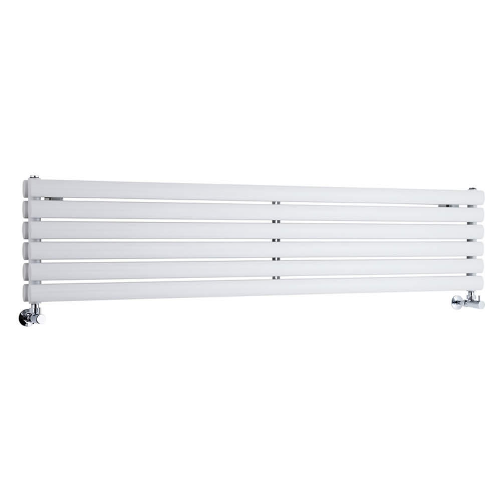 Milano Aruba - White Horizontal Designer Radiator - 354mm x 1600mm (Double Panel)