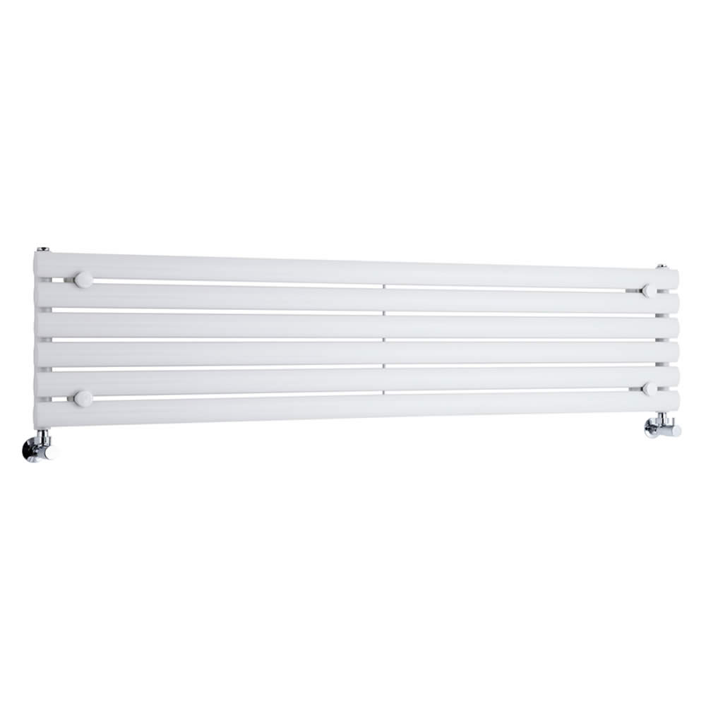 Milano Aruba - Luxury White Horizontal Designer Radiator 354mm x 1600mm