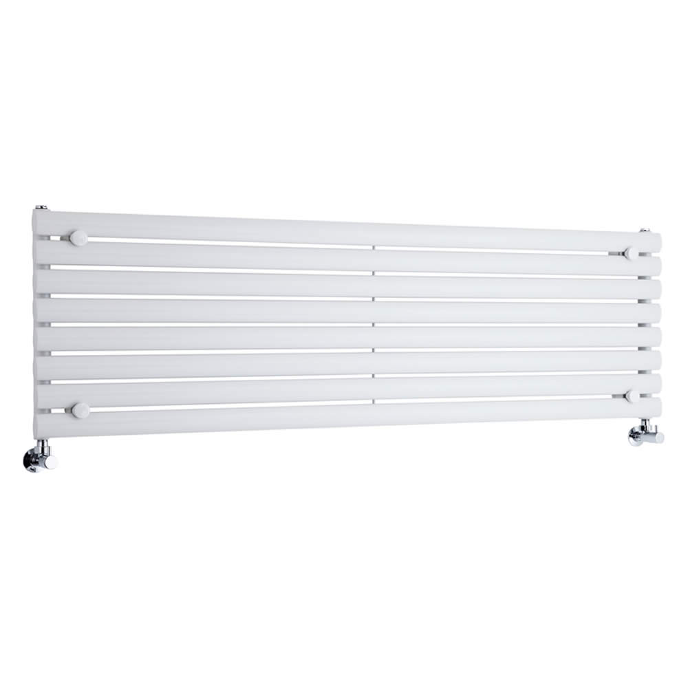 Milano Aruba - White Horizontal Designer Radiator - 472mm x 1600mm