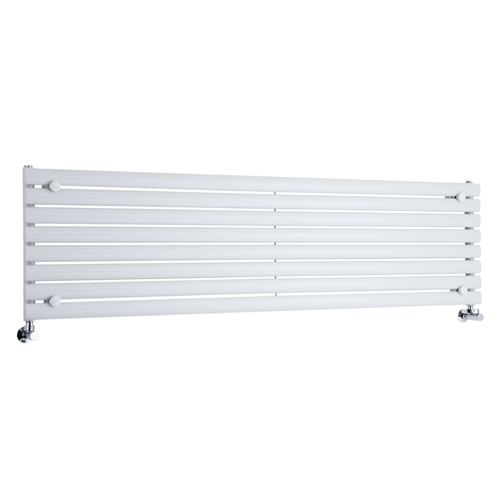 Milano Aruba - White Horizontal Designer Radiator - 472mm x 1780mm