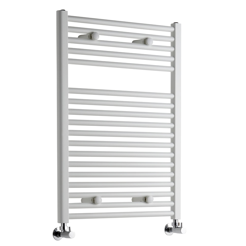 Sterling Premium White Flat Heated Towel Rail 800mm x 600mm