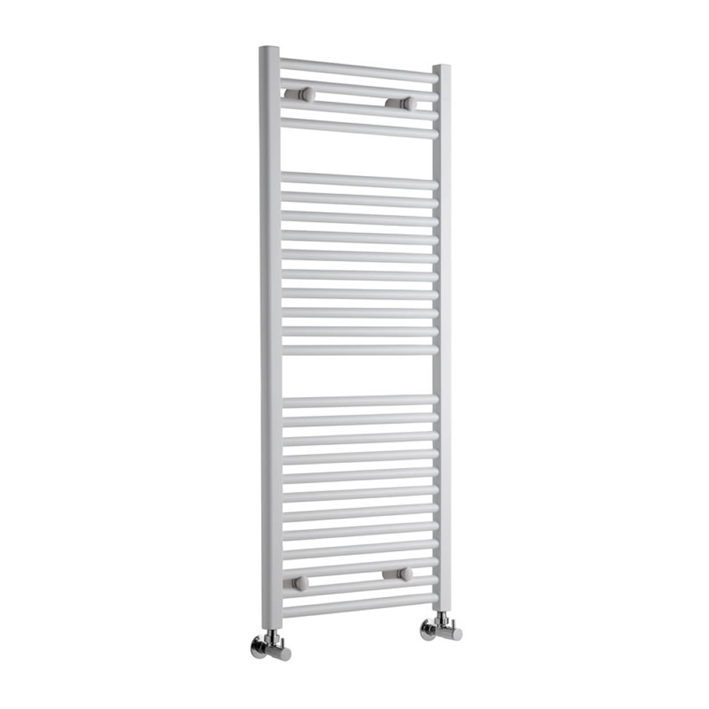Sterling Premium White Flat Heated Towel Rail 1200mm x 500mm