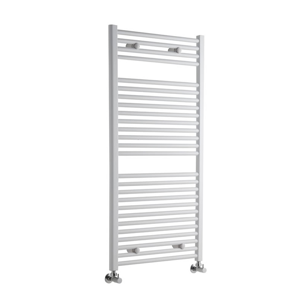 Sterling Premium White Flat Heated Towel Rail 1200mm x 600mm