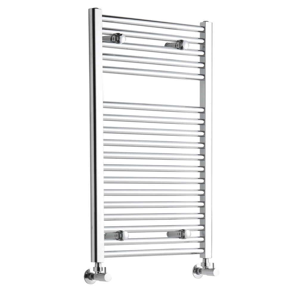 Sterling Premium Chrome Flat Heated Towel Rail Radiator 800mm x 500mm