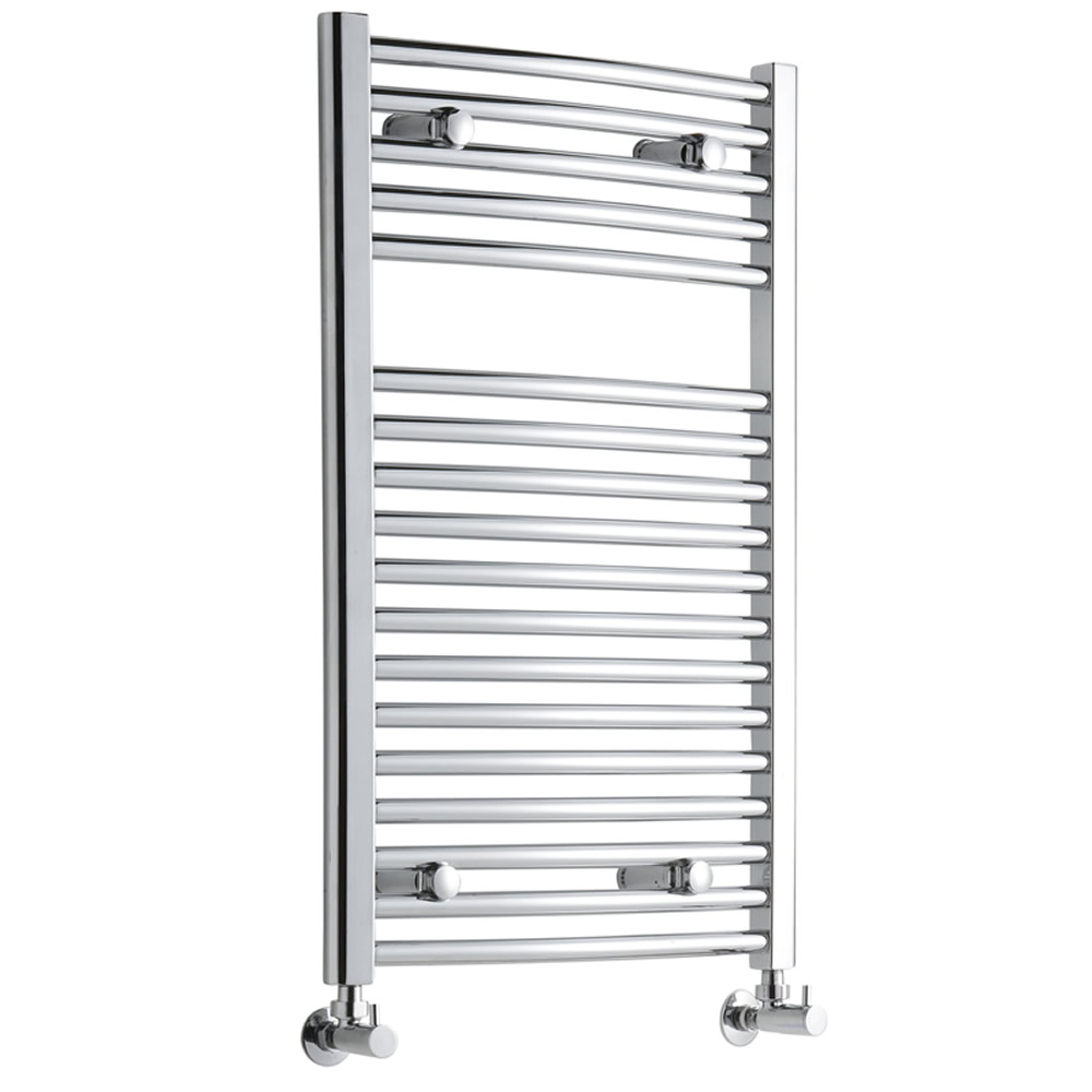Sterling Premium Chrome Curved Heated Towel Rail 800mm x 500mm