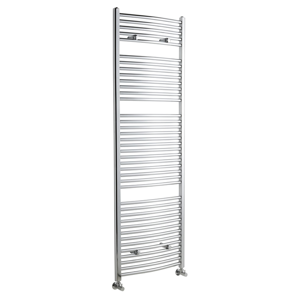 Sterling Premium Chrome Curved Heated Towel Rail 1800mm x 600mm