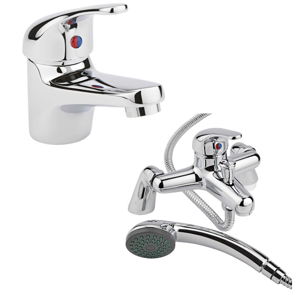Milano Encore Basin & Shower Bath Mixer Tap Set