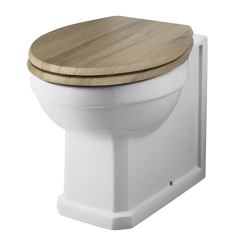 Milano Richmond - Traditional Back to Wall Toilet with Choice of Seat