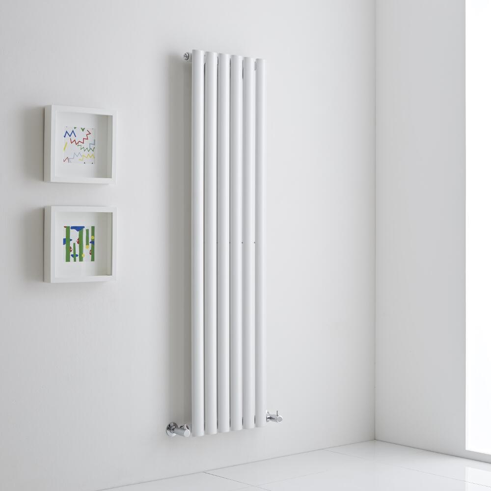 Milano Aruba Aiko - White Vertical Designer Radiator - 1400mm x 354mm