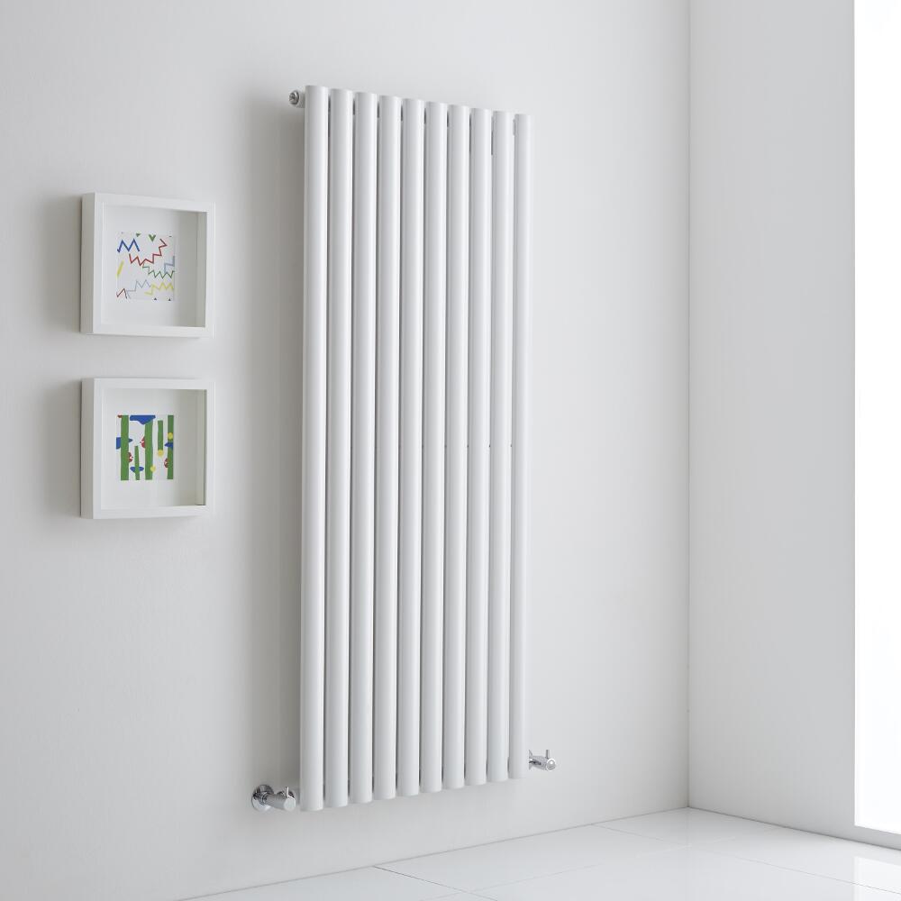 Milano Aruba Aiko - White Vertical Designer Radiator - 1400mm x 590mm