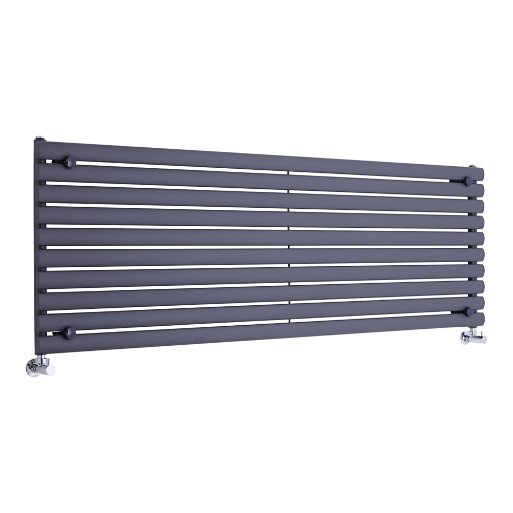 Milano Aruba - Anthracite Horizontal Designer Radiator - 590mm x 1780mm