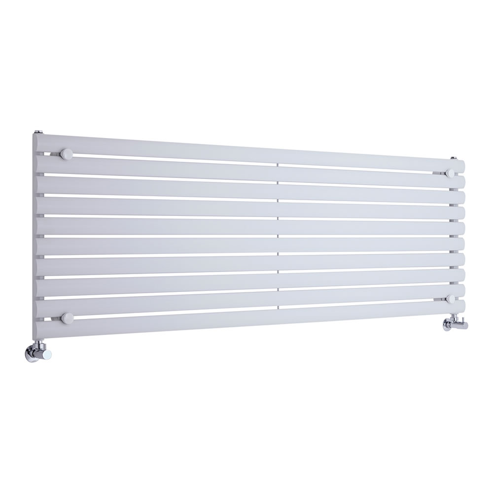Milano Aruba - White Horizontal Designer Radiator - 590mm x 1780mm