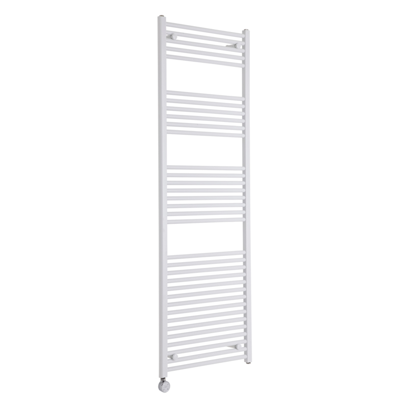 Milano Calder Electric - Flat White Heated Towel Rail 1800mm x 600mm