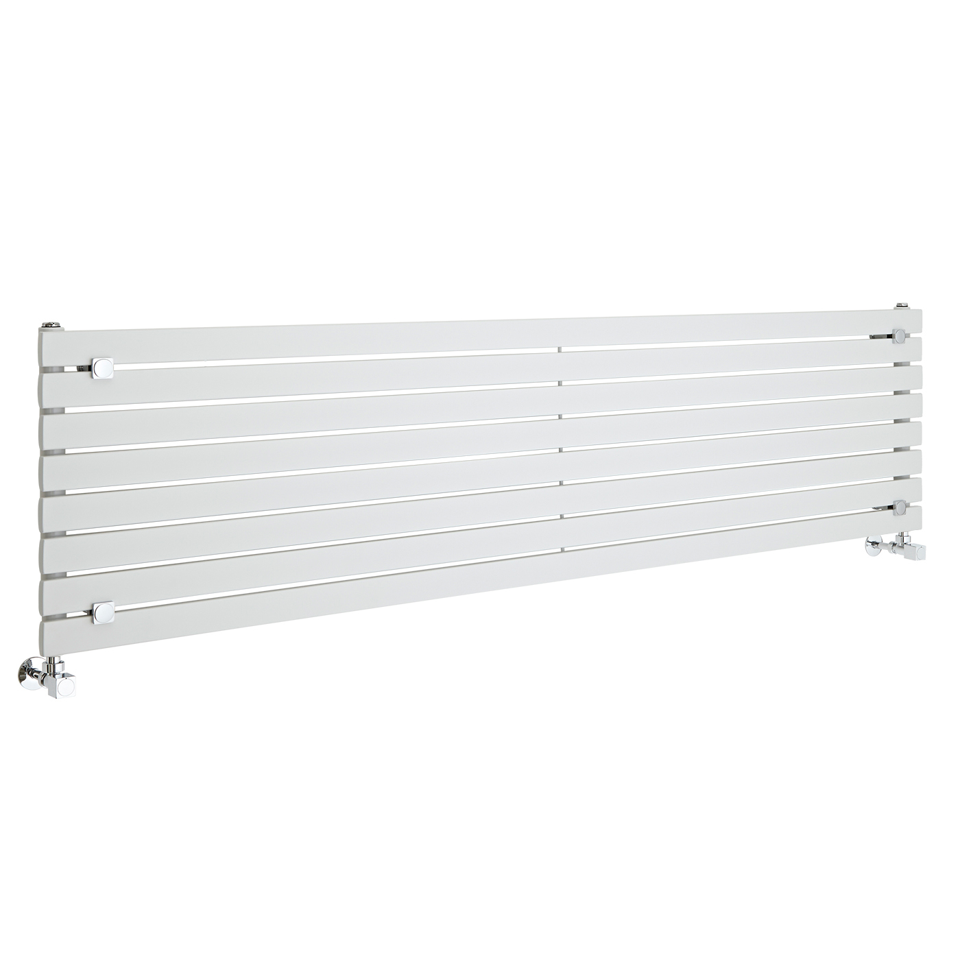 Milano Capri - White Flat Panel Horizontal Designer Radiator - 472mm x 1780mm