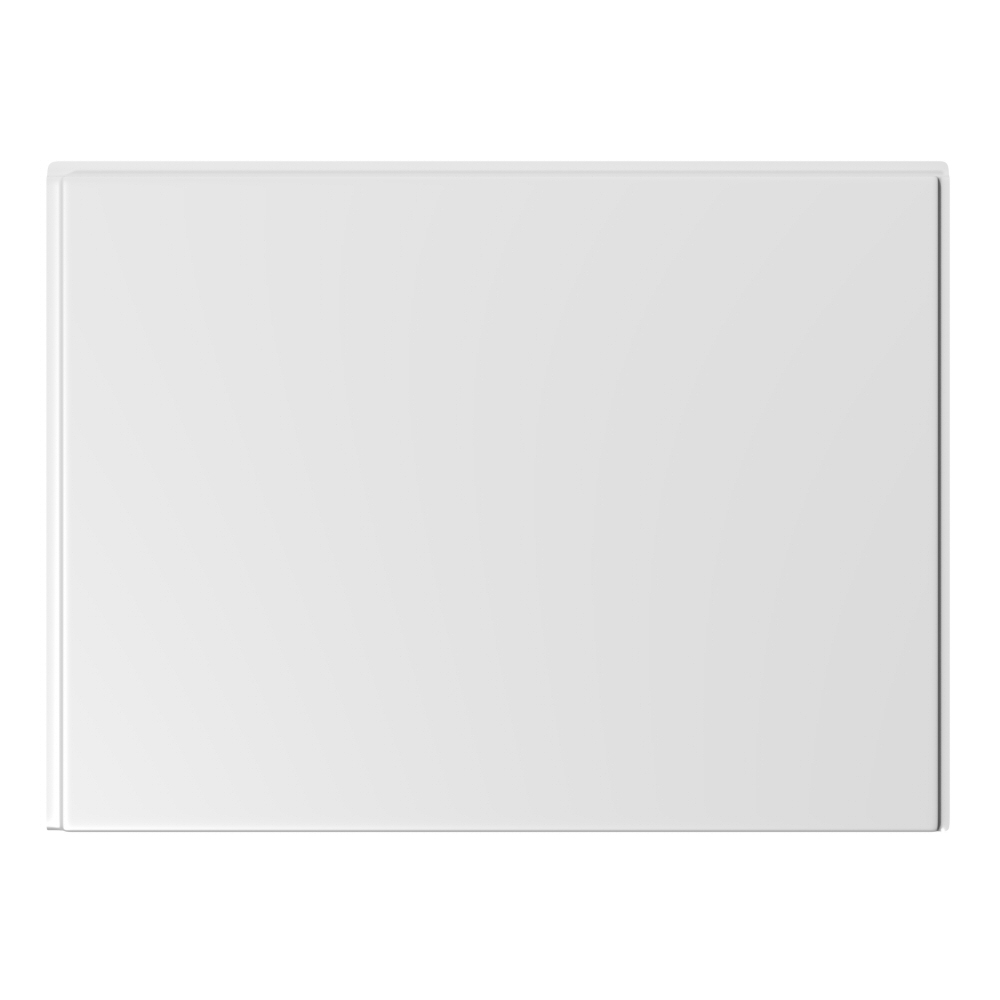 Milano - White Modern Bath End Panel - 510mm x 800mm