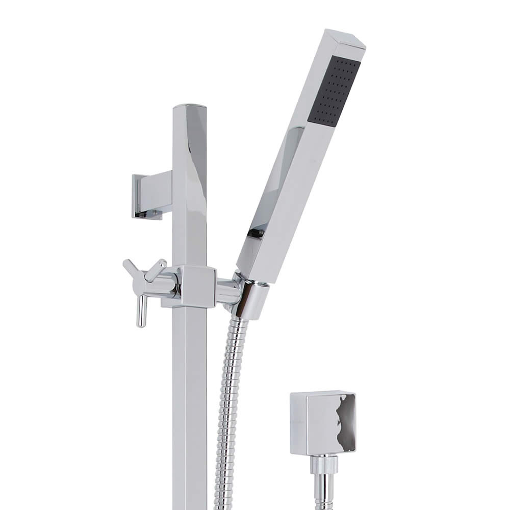 Milano Square Shower Slide Rail Kit