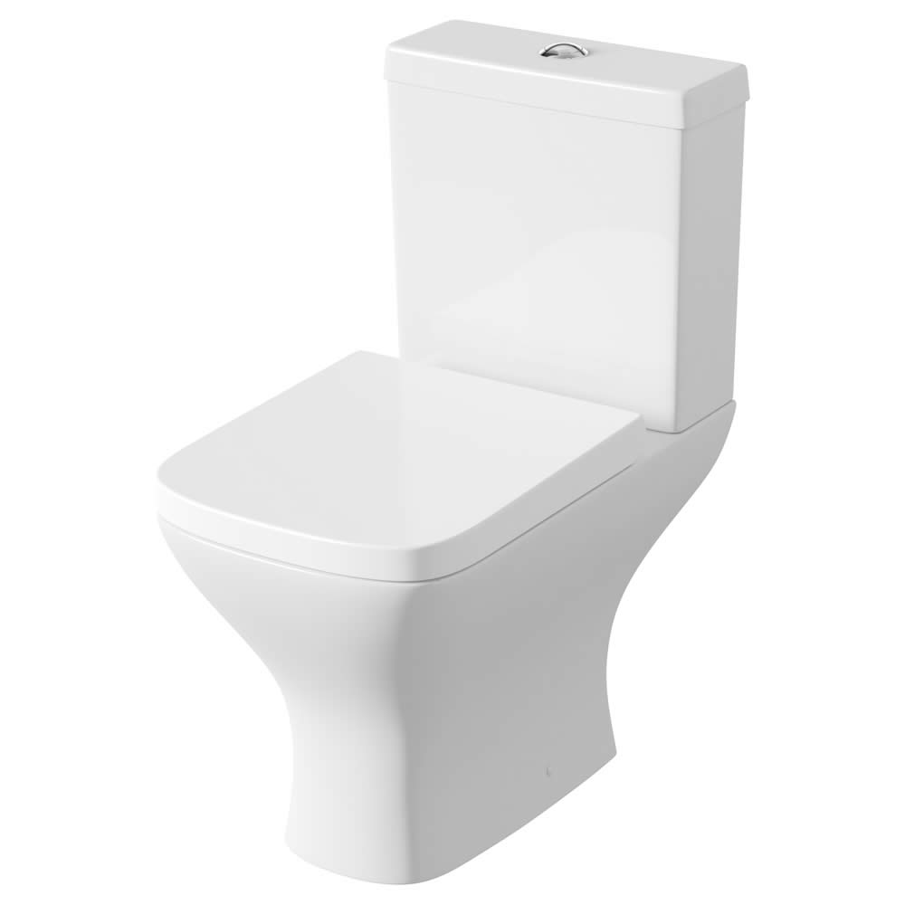 Milano Longton Close Coupled Toilet with Soft Close Seat
