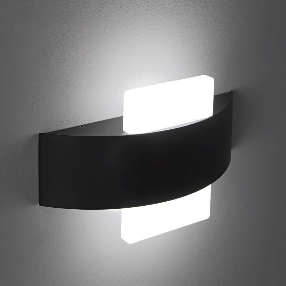 Biard Aqua Square LED Wall Light - Black