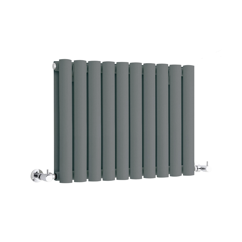Milano Anthracite Horizontal Designer Radiator 400mm x 595mm (Double Panel)