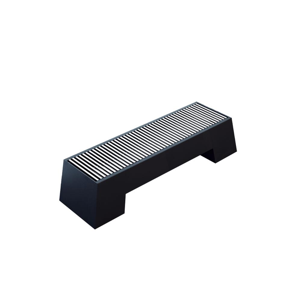 Milano Zita - Anthracite Double Panel Low Level Convector Radiator - 200mm x 1000mm