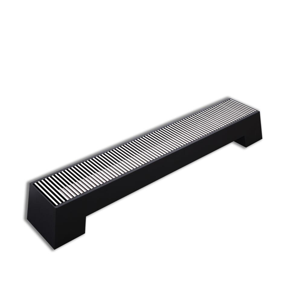 Milano Zita - Anthracite Double Panel Low Level Convector Radiator - 200mm x 1400mm