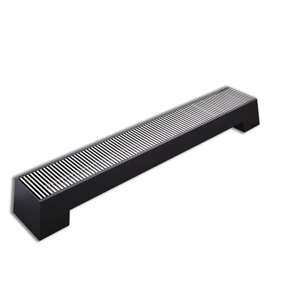 Milano Zita - Anthracite Double Panel Low Level Convector Radiator - 200mm x 1800mm
