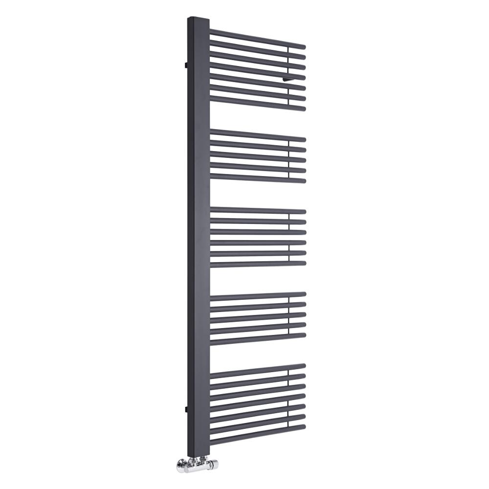 Lazzarini Way - Grado - Anthracite Designer Heated Towel Rail - 1600 x 600mm