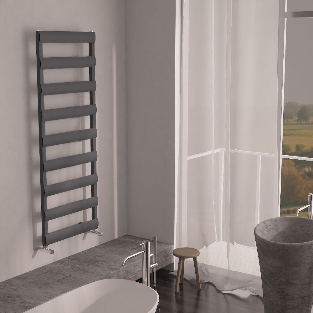 Milano Passo - Aluminium Designer Heated Towel Rail 1590 x 500mm Anthracite