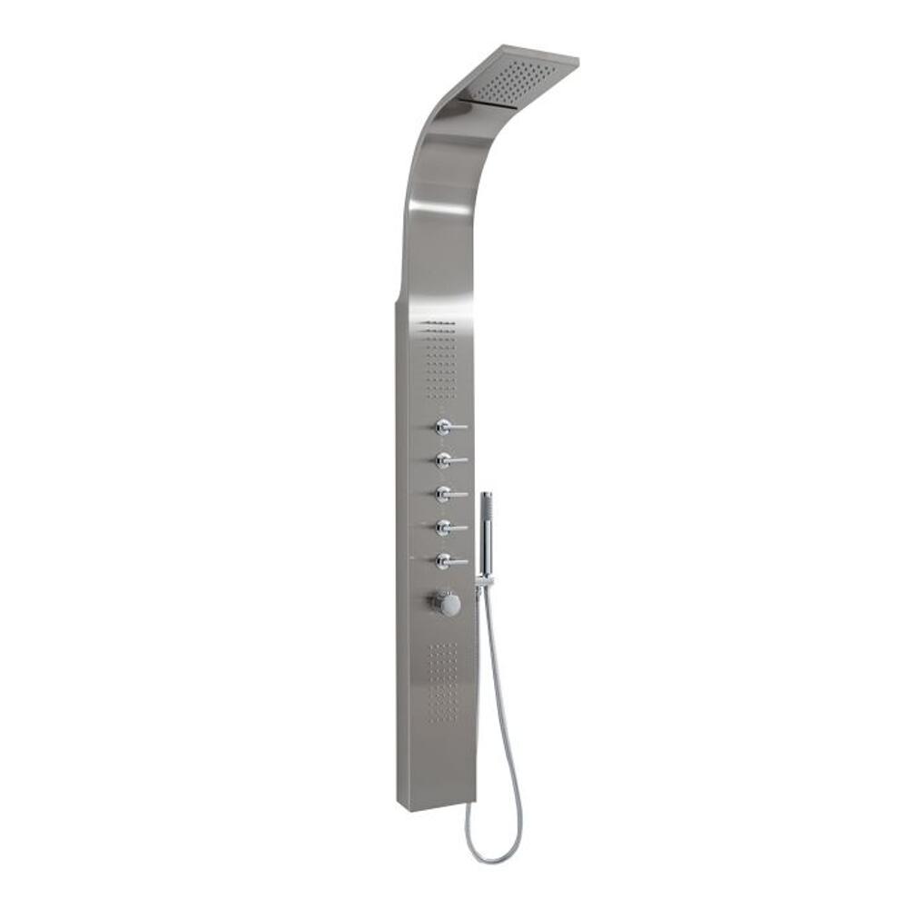 Milano Thermostatic Shower Tower with Waterfall Head - Out Door shower