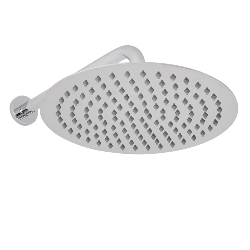 Round 300mm Fixed Shower Head and Wall Mounted Arm