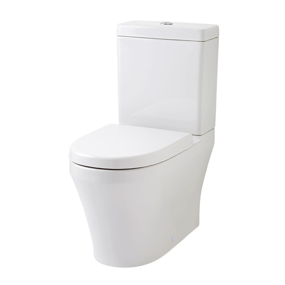 Milano Overton Flush to Wall Toilet, Cistern & Soft Close Seat