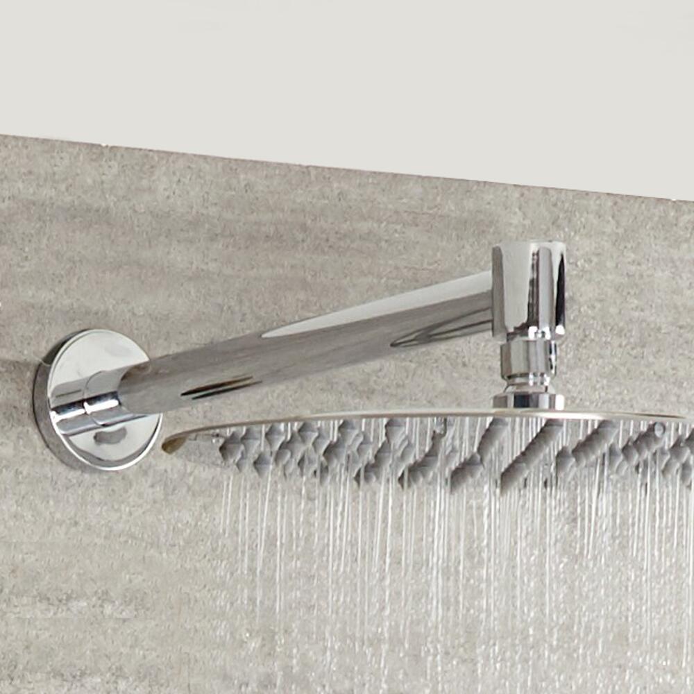 Milano - Modern Round Wall Mounted Shower Arm - Chrome